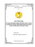 SỬ DỤNG MÔ HÌNH CAMELS ĐỂ PHÂN TÍCH VÀ ĐÁNH GIÁ HIỆU QUẢ HOẠT ĐỘNG KINH DOANH TẠI NGÂN HÀNG THƯƠNG MẠI CỔ PHẦN Á CHÂU