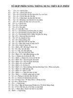 To hop phim nong tren ban phim