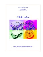 GIỚI THIỆU PHẦN MỀM QUẢN LÝ CÔNG VĂN, GIẤY TỜ