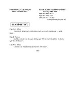 Đề thi TS lớp 10- Bình Dương