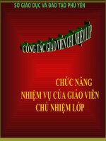 xây dựng kế hoạch chu nhiệm