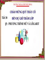 giáo án giải tích 12 chương 2 bài 6 bất phương trình mũ - bất phương trình logarit