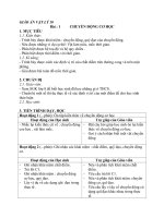 giáo án vật lý 10 bài 1 chuyển động cơ