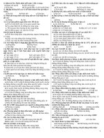 tập hợp câu trắc nghiệm và đề KT 10