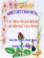 HỘI THOẠI - LỚP 8 - THI GIÁO VIÊN GIỎI