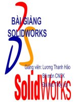 BÀI GIẢNG SOLIDWORKS