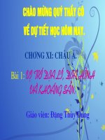 BAI 1-VI TRI DIA LI, DIA HINH VA KHOANG SAN