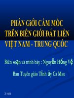 Phân giới cắm mốc biên giới Việt-Trung