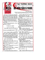 SỰ TƯƠNG GIAO CỦA ĐT VÀ PARABOL