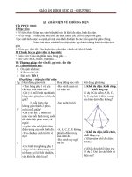 Giáo án hình học 12 chương 1 bài 1 khái niệm về khối đa diện