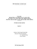 Tài liệu bồi dưỡng GV về công tác CN (Q1)