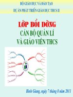 Bồi dưỡng cán bộ quản lý và GV THCS