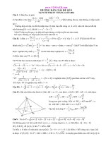 thử sức trước kỳ thi lời giải đề số 9 năm 2011