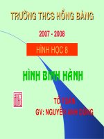 Hình học 8 - Hình Bình Hành