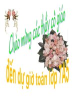Giáo án toán 7 Tia phân giác của một góc