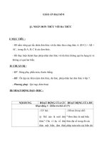 giáo án đại số 8 chương 1 bài 1 nhân đơn thức với đa thức