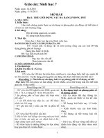 SINH HỌC 7 NĂM HỌC 2011