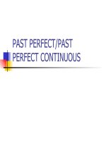 past perfect continous