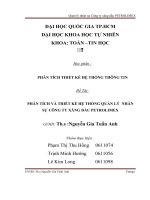 phân tích và thiết kế hệ thống quản lý nhân sự công ty xăng dầu petrolimex