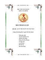 QUẢN TRỊ NGUỒN VỐN NGẮN HẠN