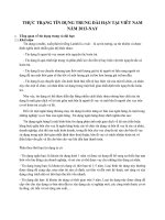 THỰC TRẠNG TÍN DỤNG TRUNG DÀI HẠN TẠI VIÊT NAM NĂM 2013NAY