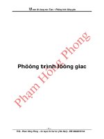 Chuyên đề: PT, Lượng Giác