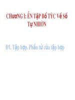 Bài 1: Tập hợp. Phần tử của tập hợp