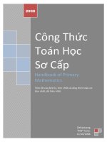 công thức toán phổ thông