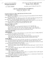 Chương trình công tác tháng 9/2011