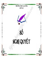 Biên bản sinh hoạt lớp