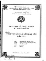 Tính toán xử lý nền đất yếu đầu cầu