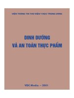 Dinh Dưỡng Và An Toàn Thực Phẩm