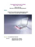 phân tích và thiết kế hệ thống quản lý mua bán laptop của một siêu thị điện máy