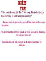 Dien tích hình chữ nhật