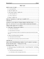 phân tích tình hình hoạt động tại cửa khẩu lao bảo – huyện hướng hóa – tỉnh quảng trị giai đoạn 2012- 2014