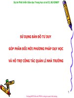 SỬ DỤNG BẢN ĐỒ TƯ DUY  QLGD