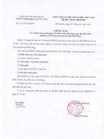 Thông báo thời gian , lộ trình đoàn tập huấn nghiệp vụ  Nha học tại tỉnh Đăk Nông