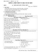 Giao an Dai so 8 - HK I dung luon