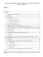 Tổng quan về tình hình đầu tư ODA của nhật bản vào việt nam 20 năm qua