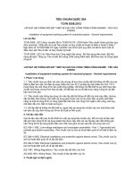 TIÊU CHUẨN QUỐC GIA TCVN 9358:2012 LẮP ĐẶT HỆ THỐNG NỐI ĐẤT THIẾT BỊ CHO CÁC CÔNG TRÌNH CÔNG NGHIỆP - YÊU CẦU CHUNG