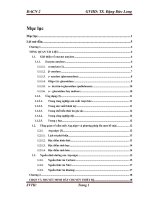 Đề tài thiết kế máy sản xuất enzyme amylase từ vi sinh vật asp niger bằng phương pháp lên men bề mặt, công suất 5000 tấnnăm với độ đậm đặc tăng gấp 10 lần so với sản phẩm lên men thô
