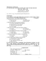 Đề thi hsg tỉnh Phú Yên (2009-2011)