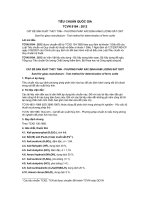 TIÊU CHUẨN QUỐC GIA TCVN 9184 : 2012 CÁT ĐỂ SẢN XUẤT THỦY TINH - PHƯƠNG PHÁP XÁC ĐỊNH HÀM LƯỢNG SẮT OXIT