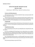 Nội dung giảm tải toán THPT THCS của BGD