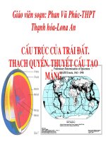 Bài 7 Cau truc trai dat, thuyet kien tao mang