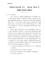 Chuyên đề nâng cao chất lượng môn Toán THCS