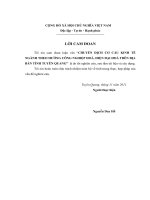 chuyển dịch cơ cấu kinh tế ngành theo hướng công nghiệp hoá, hiện đại hoá trên địa bàn tỉnh tuyên quang