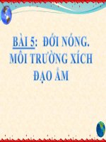 moi truong xich dao am