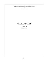 Giao an dia li 11 theo chuan KT- KN ( Moi hay)