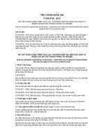 TIÊU CHUẨN QUỐC GIA TCVN 8724 : 2012 ĐẤT XÂY DỰNG CÔNG TRÌNH THỦY LỢI - PHƯƠNG PHÁP XÁC ĐỊNH GÓC NGHỈ TỰ NHIÊN CỦA ĐẤT RỜI TRONG PHÒNG THÍ NGHIỆM